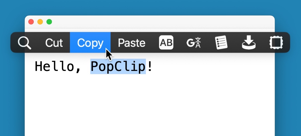 PopClip screenshot