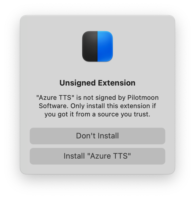 Example unsigned warning.