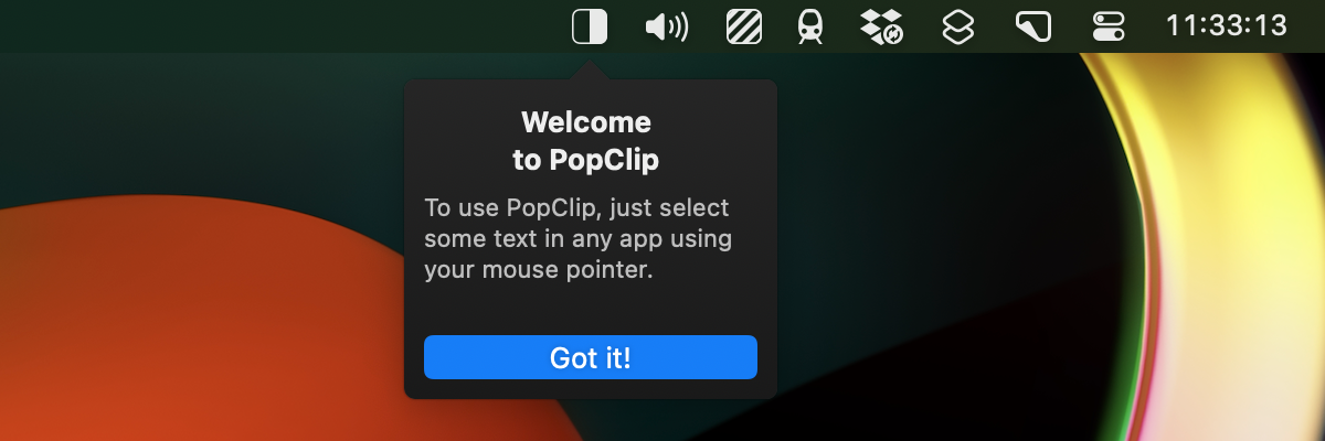 Welcome to PopClip